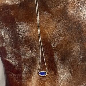 Kendra Scott Elegant Blue and Silver Necklace